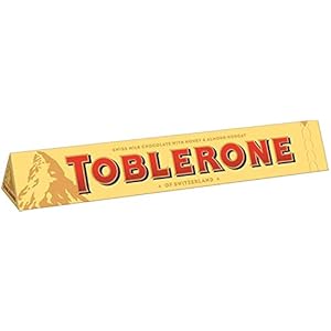 Toblerone melkchocolade 200g, beste melkchocolade ontmoet honing en amandelnougat, 10 Stuks