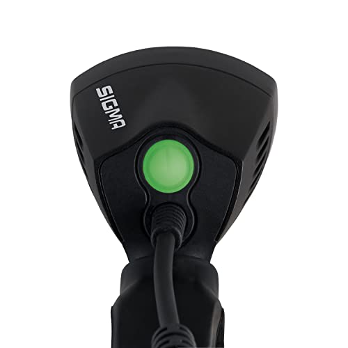 SIGMA BUSTER 2000 HL Nero | Luce LED da casco 2000 lumen | 7 modalità di illuminazione | Fissaggio sicuro per casco bici