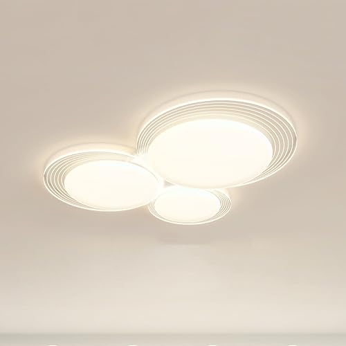 Plafonnier LED dimmable blanc chaud plafonnier de salon encastrable moderne