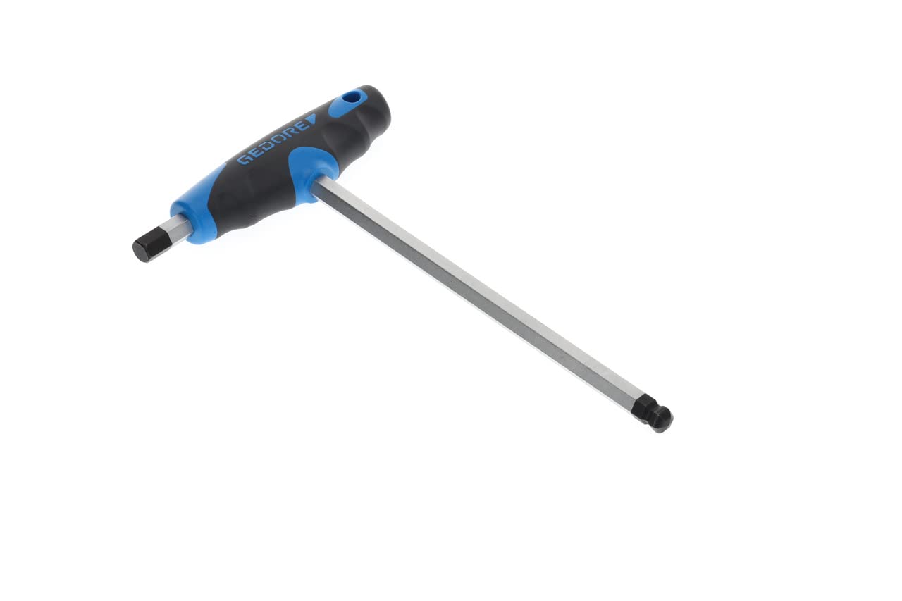 GEDORE Key for Allen screws 2C T-handle and ball head, AF 10 mm, Length 238 mm, DT 2142 10, Silber - Image 4