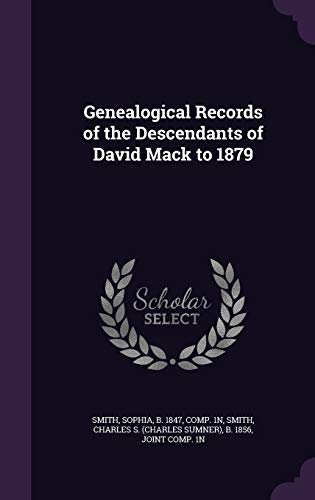 Genealogical Records of the Descendants of Davi... 1342150228 Book Cover