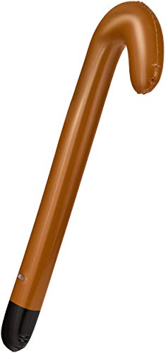 Balinco Opblaasbare loophulp + opblaasbare wandelstok/wandelstok, de perfecte set voor je kostuum als oma of opa voor… - Afbeelding 4