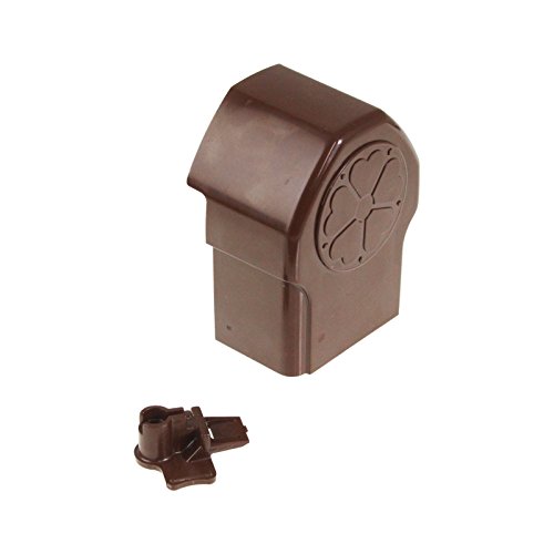 Chocolate Brown Ultraframe CCTA001B Glazing Bar End Cap Chambered Conservatory Transom Rosewood Mahogany CCT001