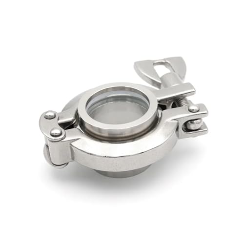 Hublot plat tri-clamp 2" en acier inoxydable 316L pour observation des cuves de fermentation