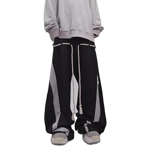 Men's Pants Spring Fall Hip-Hop High-Street Wide-Leg Sport Pants American Loose Casual Straight-Leg Trouser2