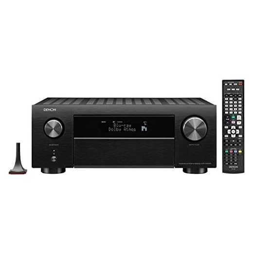 Denon AVR-X4500H 9.2 Premium AV-Receiver, HiFi-Verstärker (Alexa kompatibel, 8 HDMI Eingänge und 3 Ausgänge, Bluetooth und WLAN, Musikstreaming, Dolby Atmos, Auro 3D, AirPlay 2, HEOS Multiroom)