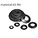 Belleville Washers Conical Disc Spring Cup Washers High-Strength Material, 65Mn Belleville Washers (3/8