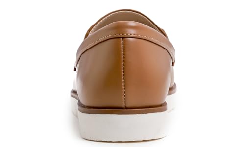 Image of FEVERSOLE Women's Comfort Penny Loafer Geniune Leather Insole Flexible Walking Driving Shoes