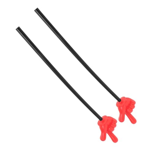ibasenice 2pcs Finger Gesture Rods for Wedding Party Prank Material Hand Pointers Fun Props for Classroom Teaching Events Vibrant Colors for Exciting Celebrations
