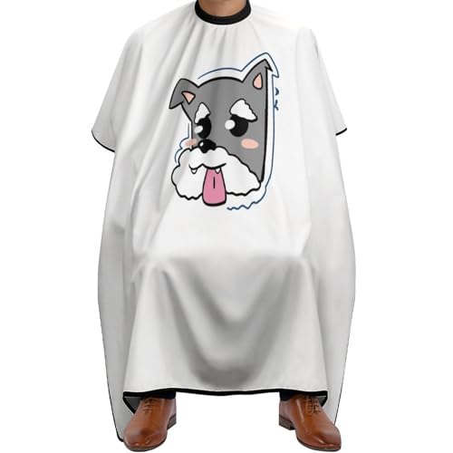 Peignoir de coiffeur Chien mignon 144x170cm avec col réglable