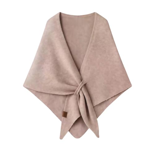 Pashmina écharpes étoles pour femmes et châle chaud en laine tricotée