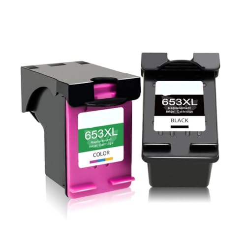 Cartouche 653 XL noire pour imprimer vos documents administratifs sur Deskjet 6475 (2pcs)