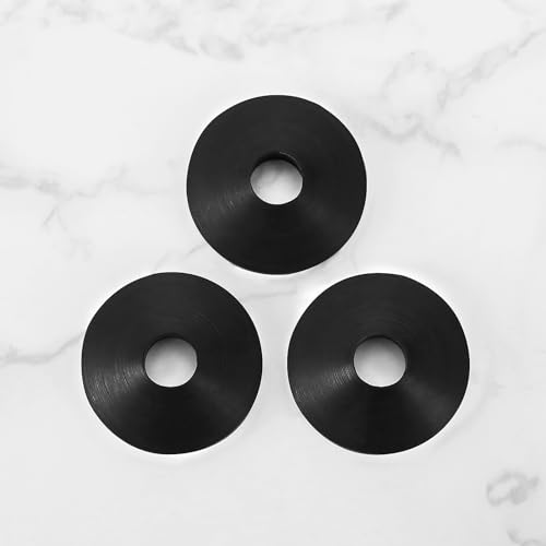 OTOTEC 12 stücke WC Sitz Feste Dichtungen WC Sitz Gummi Unterlegscheiben WC Sitz Gummi Fitting Schwarz Befestigung Konische Gummidichtung WC-Sitz Rutschfeste Dichtung