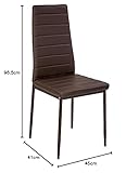 Zoom IMG-2 tectake set 4 sedie sala Zoom IMG-2 tectake set 4 sedie sala