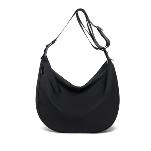 LENAOBEN Crossbody Moon Bag Halbmond Handtasche Wasserabweisend | Stylische Umhängetasche mit verstellbarem Gurt (Large)