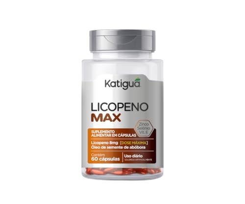 Katiguá, Licopeno Max, Óleo de Semente de Abóbora, Zinco & Selênio + Vitamina E, Sem sabor, 60 Cápsulas Soft Gel • 30 doses, Laranja