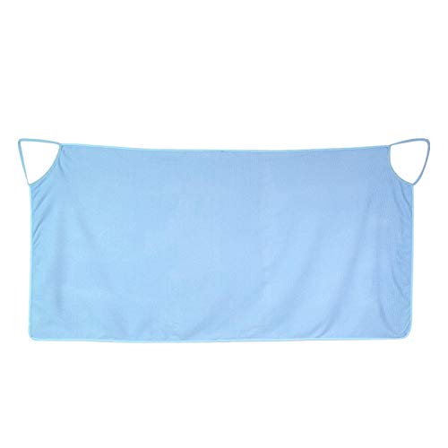 Tyenaza Bademantel Badetuch, Bathrobe Bath Towel Tragbar kleine Größe Badetuch-Strandtuch Dusche Pool Spa Damen Riemen Schulter Doppelzimmer Microfiber Super Weich Geeignet für schlanke Frauen(Blau) Cover