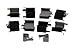 Carlson Quality Brake Parts P1105 Brake Pad Installation Kit