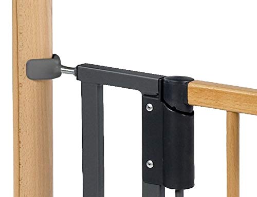 CANCELLETTO DI SICUREZZA HAUCK WOOD LOCK 2 IN METALLO SILVER E LEGNO + ESTENSIONE DA 96