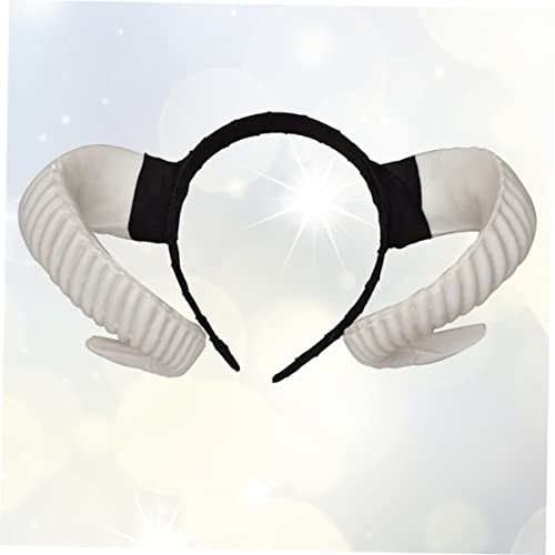CALLARON 2 Peças Tiara De Chifre De Ovelha Gótica Tiara De Chifres De Halloween Tiara Embelezada Tia