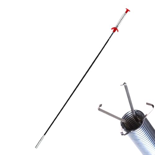 Desatascador de tubería, 90 cm hurón de fregadero, profesional, fontanería WC, eliminación de pelo, pinza para garras flexible para trabajar en espacios estrechos