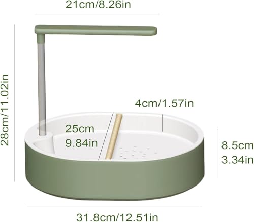 Ducha de baño para loros con flujo continuo para evitar estrés 4