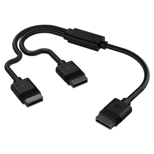 Corsair iCUE LINK Y-Cable - 600mm Straight - Black - Image 2