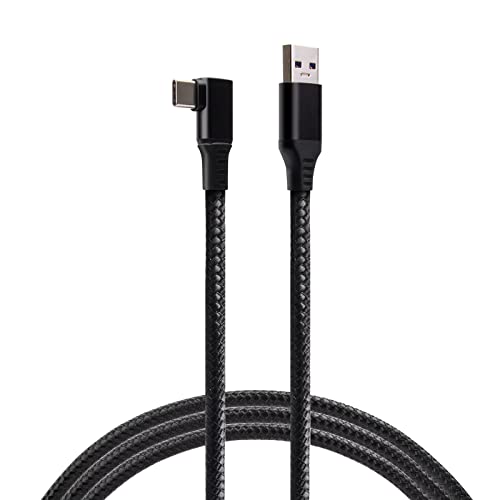 Black Link Cable For Oculus/Meta Quest 2 10Ft/3M, Nylon Fabricated Net, Up To 5Gbps High Speed Transfer & Fast Charging To Link A Pc For Steamvr #TOP29