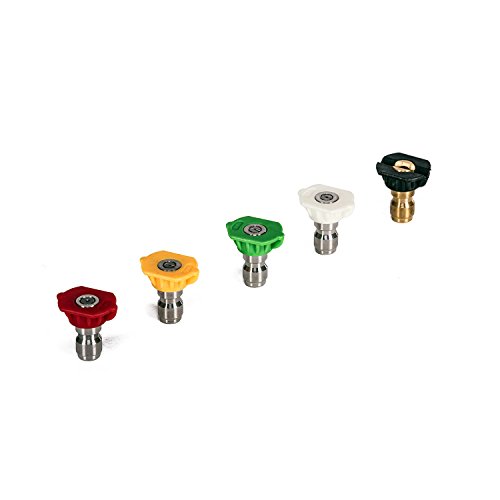 Greenworks 3300 PSI Universal Pressure Washer Spray Tip Attachments (5 pack) 5202402