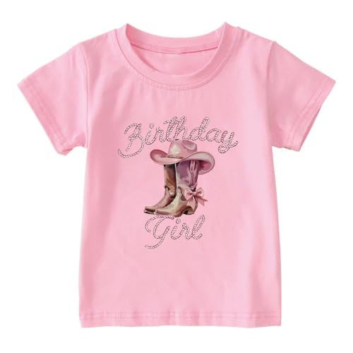 Image of Birthday Girl Shirt 2nd 3rd 4th 5th 6th 7th Girls Birthday T-Shirts Toddler Mermaid Unicorn Cotton Short Sleeve Tee Tops