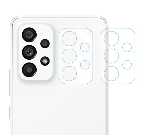 Fonetek® Pack of 2, Compatible with Galaxy A73 5G, Camera Rear Lens Tempered Glass Protector Shield Guard Covers for Samsung Galaxy A73 5G
