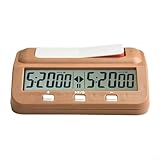SMZhomeone Digitaler Schach-Timer, professionelle digitale Schach-Timer-Uhr mit großen Tasten für...