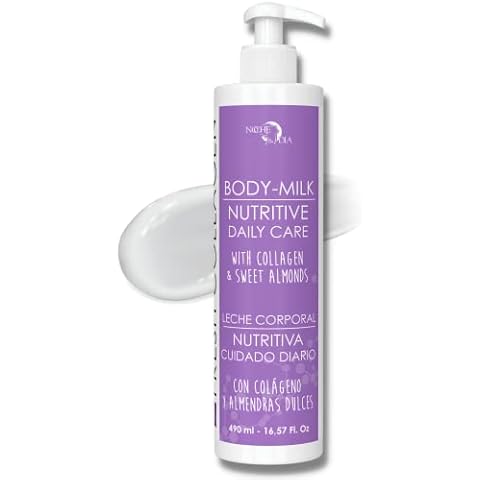 Noche Y Dia Fresh Collagen Body Milk - Moisturizing and Firming Lotion for Dry Skin with Lactic Acid & Glycine - 500mL (16.57 fl oz) Cover