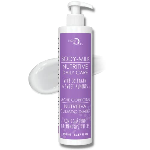 Noche Y Dia Fresh Collagen Body Milk - Moisturizing and Firming Lotion for Dry Skin with Lactic Acid & Glycine - 500mL (16.57 fl oz)