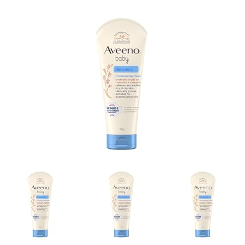 Image of Aveeno Baby Dermexa Moisturising Cream 206g (Pack of 4)