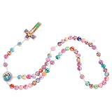 Holibanna Collar para Mujer Colgante de Cruz en Madera y Arcilla Polimérica, Ligero y Cómodo para Uso Diario y Fiestas, Diseño Delicado y Moderno