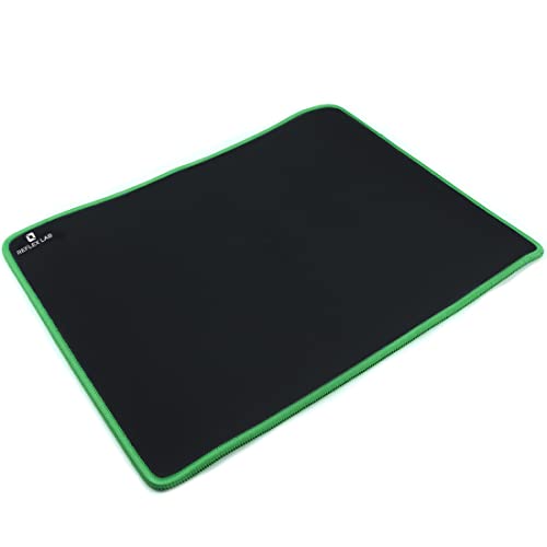 Reflex Lab Large Gaming Mouse Pad Mat, Stitched Edges, Waterproof, Ultra Thick 5Mm, Silky Smooth- Xl Mousepad 15”X11” Green #TOP30