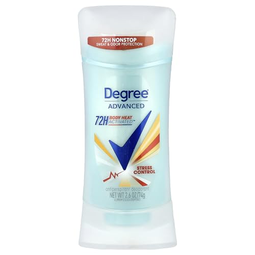 Degree Advanced, 72H Body Heat Activated™, Antiperspirant Deodorant, Stress Control, 2.6 oz (74 g)