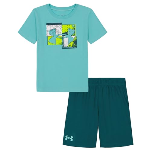 Image of Under Armour Boys 2-piece Short Sleeve T-shirt and Shorts Set, Outdoor Collection