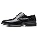 Men's Classic Leather Formal Business Oxford Wingtip Lace Up Retro Casual Dress Shoes for Men Comfortable (Black, Adult, Men, 9.5, Numeric, US Footwear Size System, Medium)