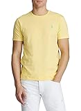  Polo Ralph Lauren Mod. 710671438 Camiseta Cuello Redondo Algodón Custom Slim Fit Hombre Amarillo S