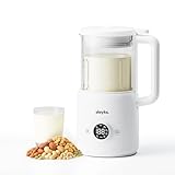 Automatic Nut Milk Maker, 20 Oz Soy Milk Maker Machine for Homemade Almond/Oat/Soy, Plant-Based Milk and Dairy Beverages, 12 Blades Almond Milk Maker with Delay Start/Boil/Self-cleaning, White