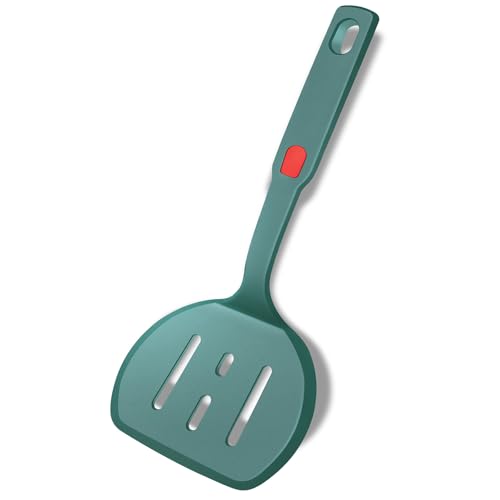 Cooking Fish Spatula,Slotted Egg Spatula Turner with Stainless Steel Handle,Thin Egg Flipper Utensils for Nonstick Cookware (5.1in*4.2in)