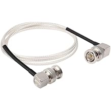 XRDS -RF SDI Cable 3ft, BNC Right Angle Male to Male Cable 75 Ohm RG179 Coax for BMCC Video Blackmagic Camera