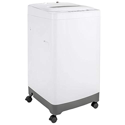 GE Haier HLPW028BXW Portable Washer with 2.1 cu. ft. Capacity 6 Washing Cycle Adjustable Leveling Legs Lift and Carry Handles on Ca