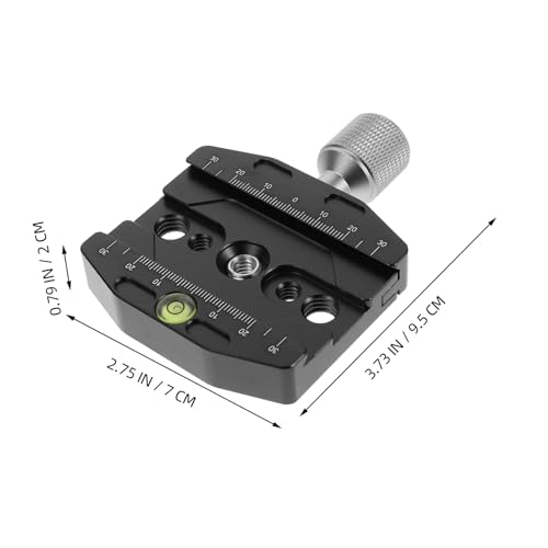Abrazadera de liberación rápida con placa para trípode de cámara DSLR 3