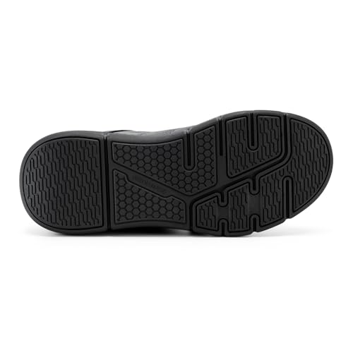Image of FitVille Extra Wide Work Boots for Men Composite Steel Toe Safety Boots High Top Work Shoes for Men