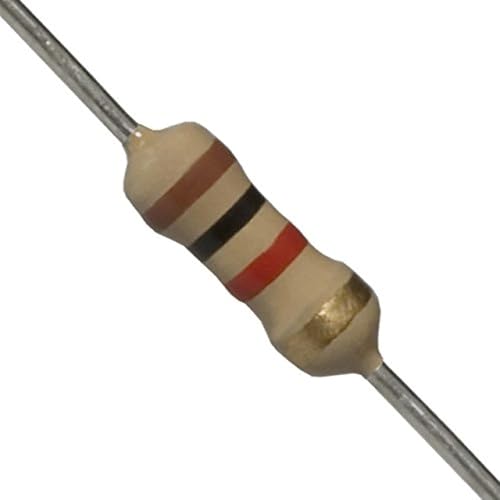 1K Ohm 1/4W 5% Carbon Film Resistor, Set of 100 Resistance