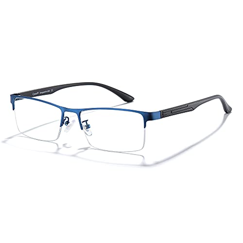 Image of Cyxus Blue Light Blocking Glasses for Men Woman Semi Rim Computer Gaming Office Study Eyeglasses with UV Protection 8001T05