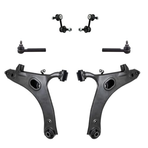 TRQ Front Steering & Suspension Kit Control Arm with Ball Joint Sway Bar Stabilizer Link Tie Rod Compatible with 2009-2013 Subaru Forester 2011-2014 Impreza
